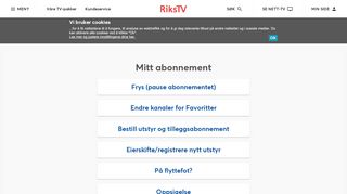 
                            4. Mitt abonnement | RiksTV