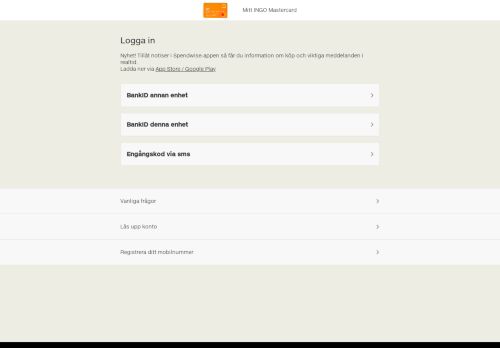 
                            1. Mitt INGO Mastercard - SEB