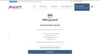 
                            1. Mitt joycard – Joycard.se