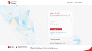 
                            3. Mitt konto | Logga in - Trend Micro Account