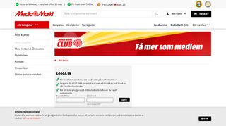 
                            1. Mitt konto: Startsida - MediaMarkt