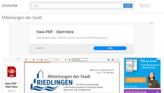 
                            6. Mitteilungen der Stadt - PDF - DocPlayer.org