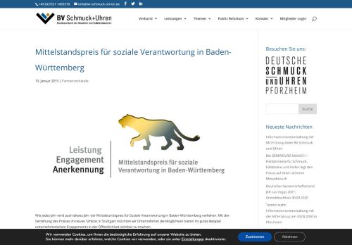 
                            11. Mittelstandspreis für soziale Verantwortung in Baden-Württemberg ...