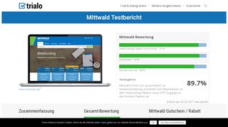 
                            9. Mittwald Test - der große trialo Webhosting Vergleich