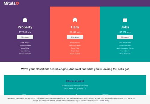 
                            11. Mitula: A search engine for classified ads of real estate, cars and jobs