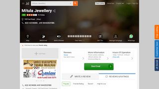 
                            8. Mitula Jewellery - Jewellery Showrooms in Coimbatore - Justdial