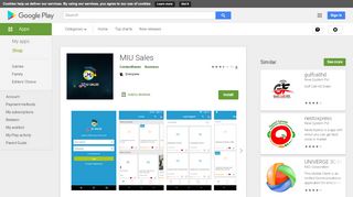 
                            3. MIU Sales – Apps no Google Play