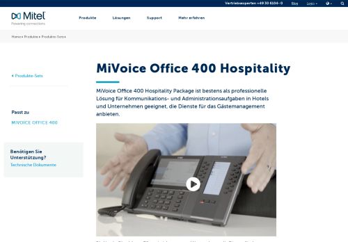 
                            2. MiVoice Office 400 Hospitality - Mitel