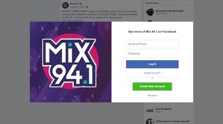 
                            5. Mix 94.1 - SECRET WORD TIME! Go sign up for MixMail, enter ...