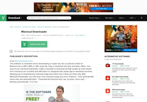 
                            12. Mixcloud Downloader - Free download and software reviews - CNET ...
