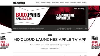 
                            5. Mixcloud launches Apple TV app - Tech - Mixmag