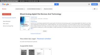 
                            9. Mixed Analog-digital Vlsi Devices And Technology - Google Books-Ergebnisseite