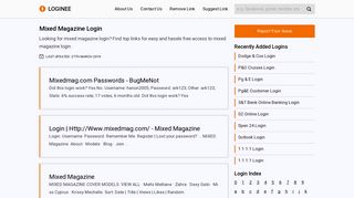 
                            3. Mixed Magazine Login