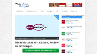 
                            12. MixedMatches.nl - Kosten, Review en Ervaringen - Februari 2019 ...