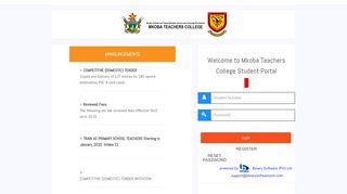 
                            2. Mkoba Teacher's College Student Portal by Binary Software
