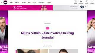 
                            11. MKR's 'Villain' Josh Involved In Drug Scandal | KIIS 1065 Sydney