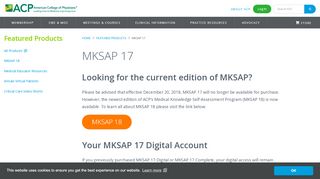 
                            2. MKSAP 17 | Featured Products | ACP