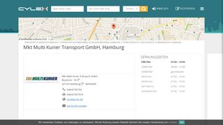 
                            11. Mkt Multi Kurier Transport GmbH in Hamburg Rahlstedt - Öffnungszeiten