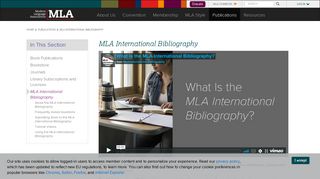 
                            1. MLA International Bibliography | Modern Language Association