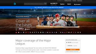 
                            10. MLB EXTRA INNINGS | Watch MLB Games | DIRECTV Official Site