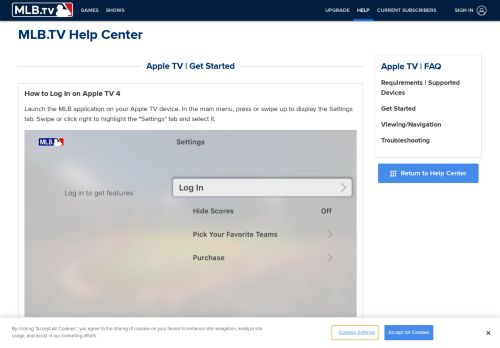 
                            9. MLB.TV | Apple TV | Get Started | MLB.com
