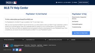 
                            10. MLB.TV | PlayStation 4 | Get Started | MLB.com