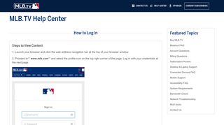 
                            3. MLB.TV | Subscription Access | How to Log In | MLB.com