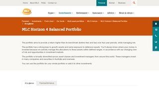 
                            13. MLC Horizon 4 Balanced Portfolio