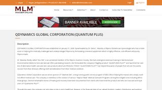 
                            9. MLM Insider | QDynamics Global Corporation (Quantum Plus)