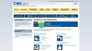 
                            2. MLN Homepage - Centers for Medicare & Medicaid Services