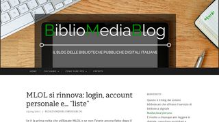 
                            6. MLOL si rinnova: login, account personale e… “liste” | BiblioMediaBlog