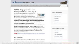 
                            7. MLP Finanzdienstleistungen - Tagesgeld via Financepilot