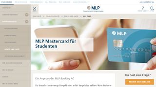 
                            9. MLP Mastercard für Studenten - MLP financify