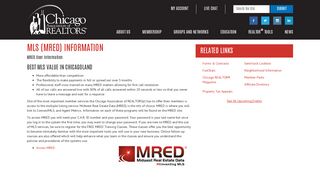 
                            6. MLS (MRED) Information | Chicago Association of REALTORS®