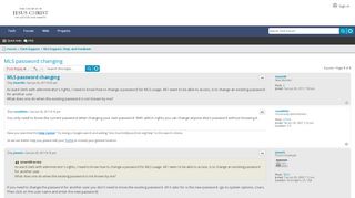 
                            8. MLS password changing - LDSTech