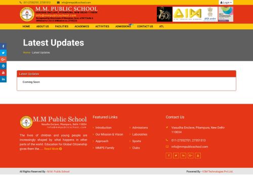
                            8. M.M. Public School | Latest Updates