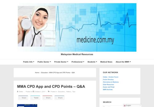 
                            12. MMA CPD App and CPD Points – Q&A – Malaysian ...