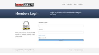 
                            12. MMA Leech Members Area Login