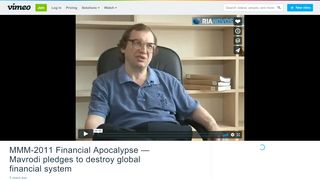 
                            10. MMM-2011 Financial Apocalypse — Mavrodi pledges to destroy ...