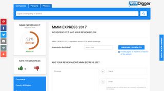 
                            13. MMM EXPRESS 2017 reviews and reputation check - RepDigger