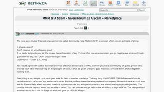 
                            10. MMM Is A Scam - GiversForum Is A Scam - Bestnaija