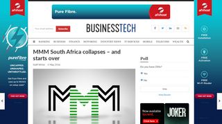 
                            5. MMM South Africa collapses – and starts over - BusinessTech