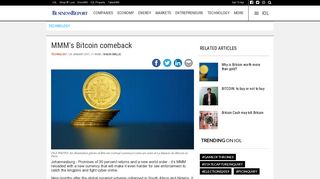 
                            9. MMM's Bitcoin comeback | IOL Business Report