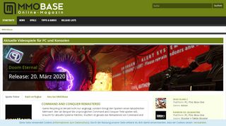 
                            3. MMOBase - Aktuelle Videospiele für PC und Konsolen