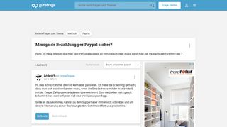 
                            5. Mmoga.de Bezahlung per Paypal sicher? - Gutefrage