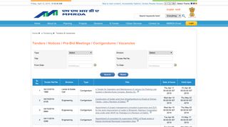 
                            7. MMRDA - Tender and Vacancies