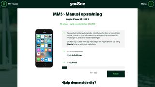 
                            2. MMS | Manuel opsætning | Apple | iPhone SE - YouSee Kundeservice