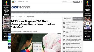 
                            12. MNC Now Bagikan 260 Unit Smartphone Gratis ... - Techno Okezone