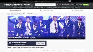 
                            12. Mnet Asian Music Award Tickets | Buy or Sell Tickets for Mnet Asian ...