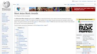 
                            10. Mnet Asian Music Awards - Wikipedia